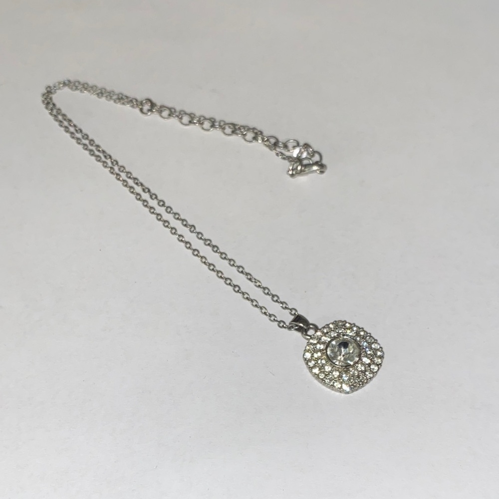 Dazzling Silver Crystal Necklace